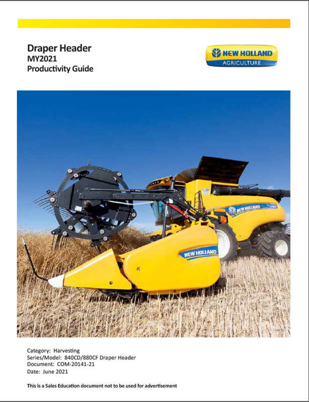 New Holland Draper Product Guide